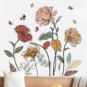 Bohemian, Flower, Wall, Sticker .