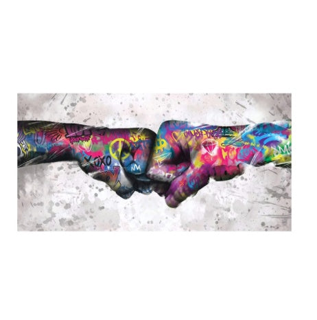 Children, Graffiti, Wall, Art.