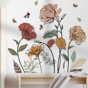 Bohemian, Flower, Wall, Sticker .